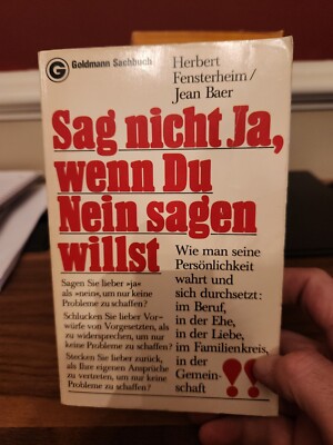 SAG NICHT JA, WENN DU NEIN SAGEN WILLST 1998 GERMAN PB  