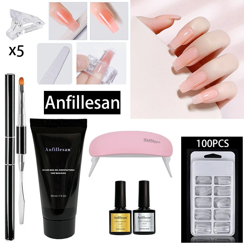 Dropship Manicure Set Poly Extension Nail Kit Gel Nails Complete Kit Gel  For Extension Semi Permanent UV Varnish Kit Nail Tools Sets to Sell Online  at a Lower Price | Doba