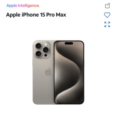 New Titanium iPhone 15 pro max 256Gbs with Tik Tok installed