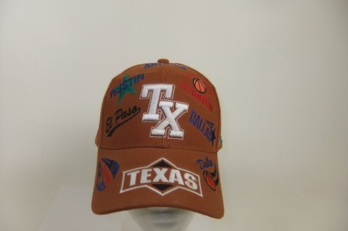 TEXAS Cities Texas Baseball Cap