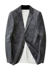 Luxury Retro Corduroy Suit Coats Men's Slim Fit Business Casual Handsome Jacket
