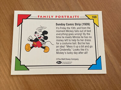 1991 Impel Disney Collector Cards Family Portraits #169 Mickey