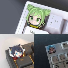 League of Legends Zeri Jinx Ahri Cartoon Theme Keycaps For Mechanical Keyboard