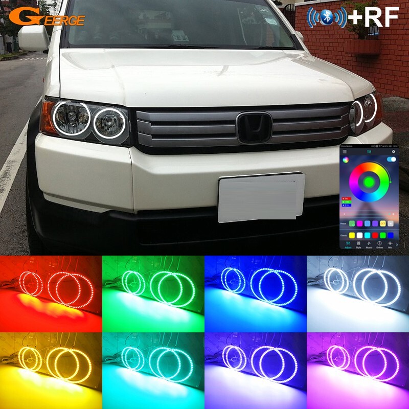 For Honda Crossroad 2007 - 2010 Multi Color RGB LED Angel