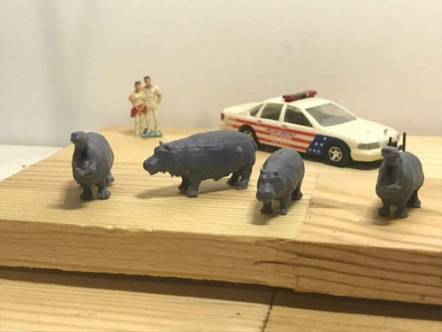 Set famiglia ippopotami scala 1/87 Ho - Foto 9 di 9