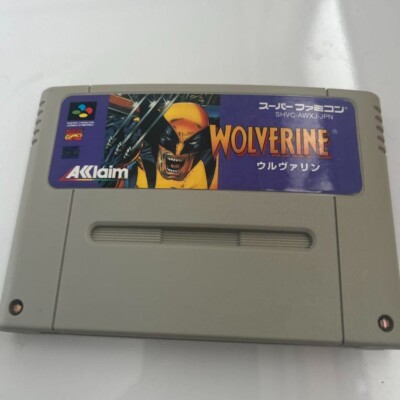 Super Famicom WOLVERINE Action Video game software Japanese ver. Tested working