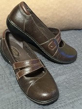clarks bendables womens shoes Brown Slip On Size 8M
