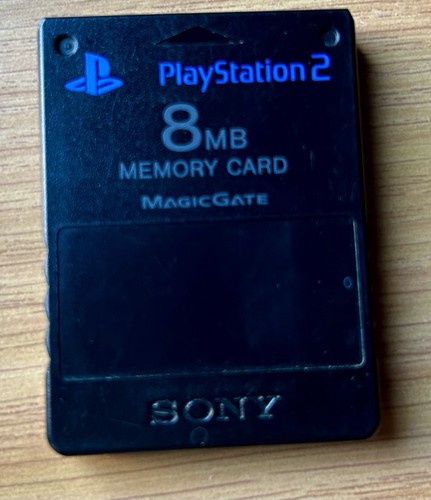 Sony PlayStation PS 2 Memory Card Genuine Magic gate 8MB Black