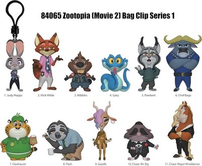 NEW* Zootopia 2 Series 68 3D Foam Collectible Figural Bag Clip (1