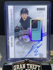 2023-24 UD Premier Ryker Evans Acetate Rookie Auto Patch /249 Kraken AR-RE