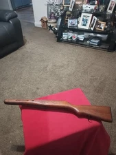VTG ANTIQUE ORIGINAL STOCK W/BUTT PLATE GUN/RIFLE PARTS MILITARY? 