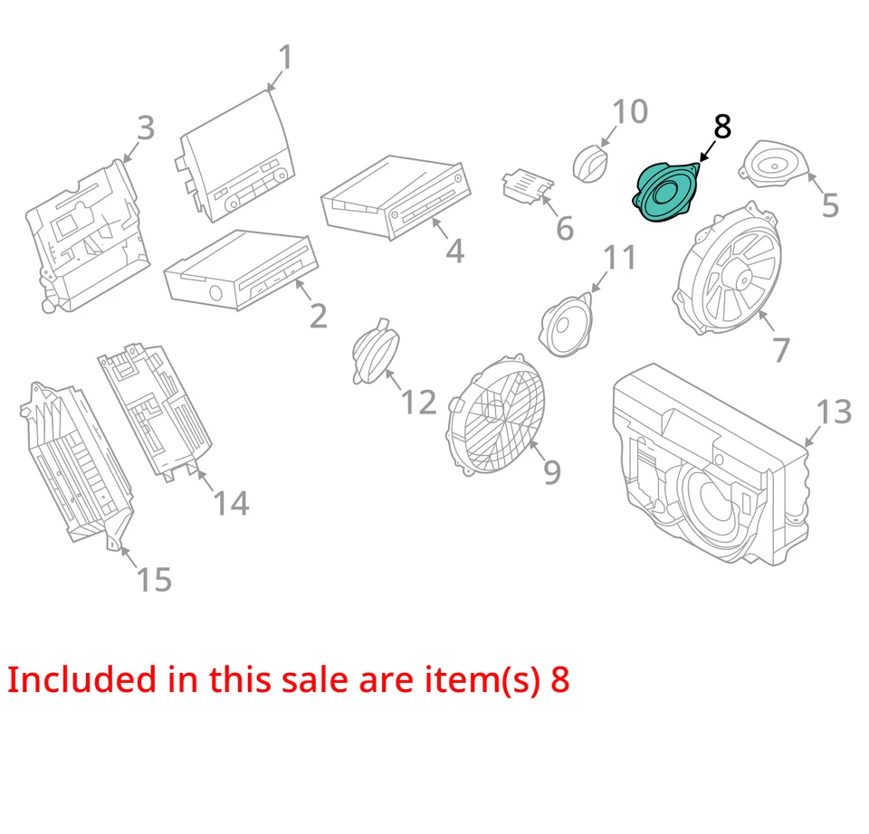 2010-2024 Porsche Boxster Mid-Range Speaker Bose Door 7PP035415F - Image 3 of 4