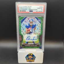 2019 Panini Prizm DARIUS SLAYTON Auto Green Scope Rookie Card /75 PSA 10 ? POP4. rookie card picture