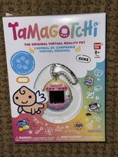 Tamagotchi Original NIB Gen 1 Tama Smile Virtual Reality Pet, Pink Purple Wings