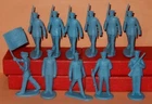 Set 11 Old 1950's Marx 45mm MARINES For Some of the Marx Military Playsets