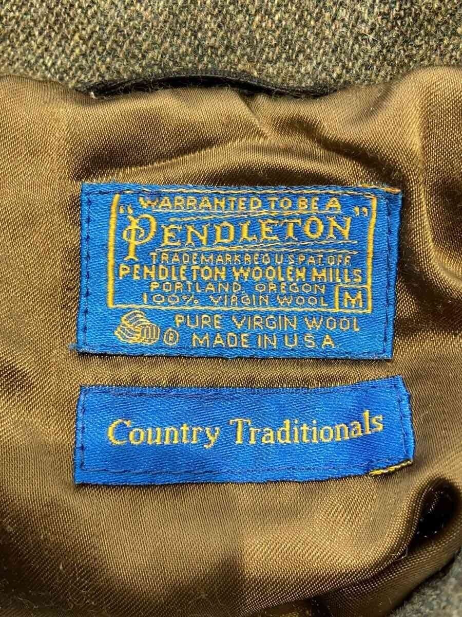 Pendleton Wool Blouson M Gray Plain Warm Coat Used - image 3