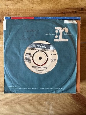 Nancy Sinatra And Frank Sinatra - Somethin' Stupid - 1967 UK Pop 7'' vinyl single