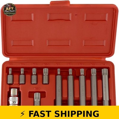Neiko 10078A XZN Triple Square Spline Bit Socket Set - 11 Piece