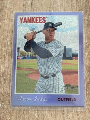 2019 Topps Heritage #THC-499 Aaron Judge Chrome Purple Refractor