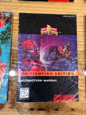 Power Rangers Fighting Edition (SNES) MANUAL ONLY
