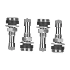 4PCS TR416 Metal Valve Stems, Fits 0.453" and 0.625" Rim Holes Long 1 1/2", 