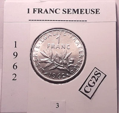 1 Franc Semeuse 1962 - 3 - Photo 1/3