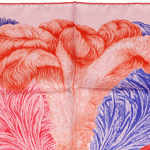 NWT Hermes Scarf PLUMETS ET PANACHES 90cm Silk Carre Foulard FLORENCE MANLIK - Picture 7 of 7