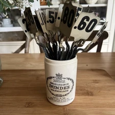 Vtg Antique Cash Register Flags Tags Metal *** Listing Is for one flag***