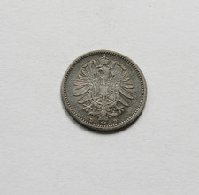 KAISERREICH: 20 Pfennig 1876 D, J. 5, vorz&uuml;glich/pr&auml;gefrisch