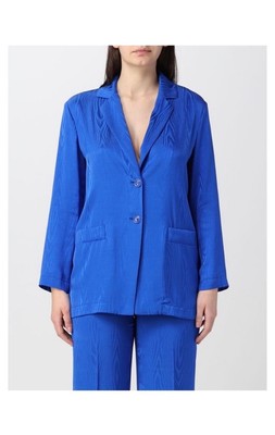 NWT Boutique Moschino Bright Blue Lightweight 2023 Jacket Blazer Size US 14