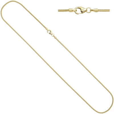 JOBO  "22719" Schlangenkette 585 Gelbgold 1,4 mm 40 cm Gold Kette Halskette Gold - Bild 1 von 3