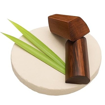 Lal Chandan Pata (5-Inch) with 2 Red Sandalwood Sticks | Rakth Chandan Set