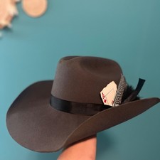 Brand New Custom Western Cowboy Cowgirl Adjustable Felt Gray Hat