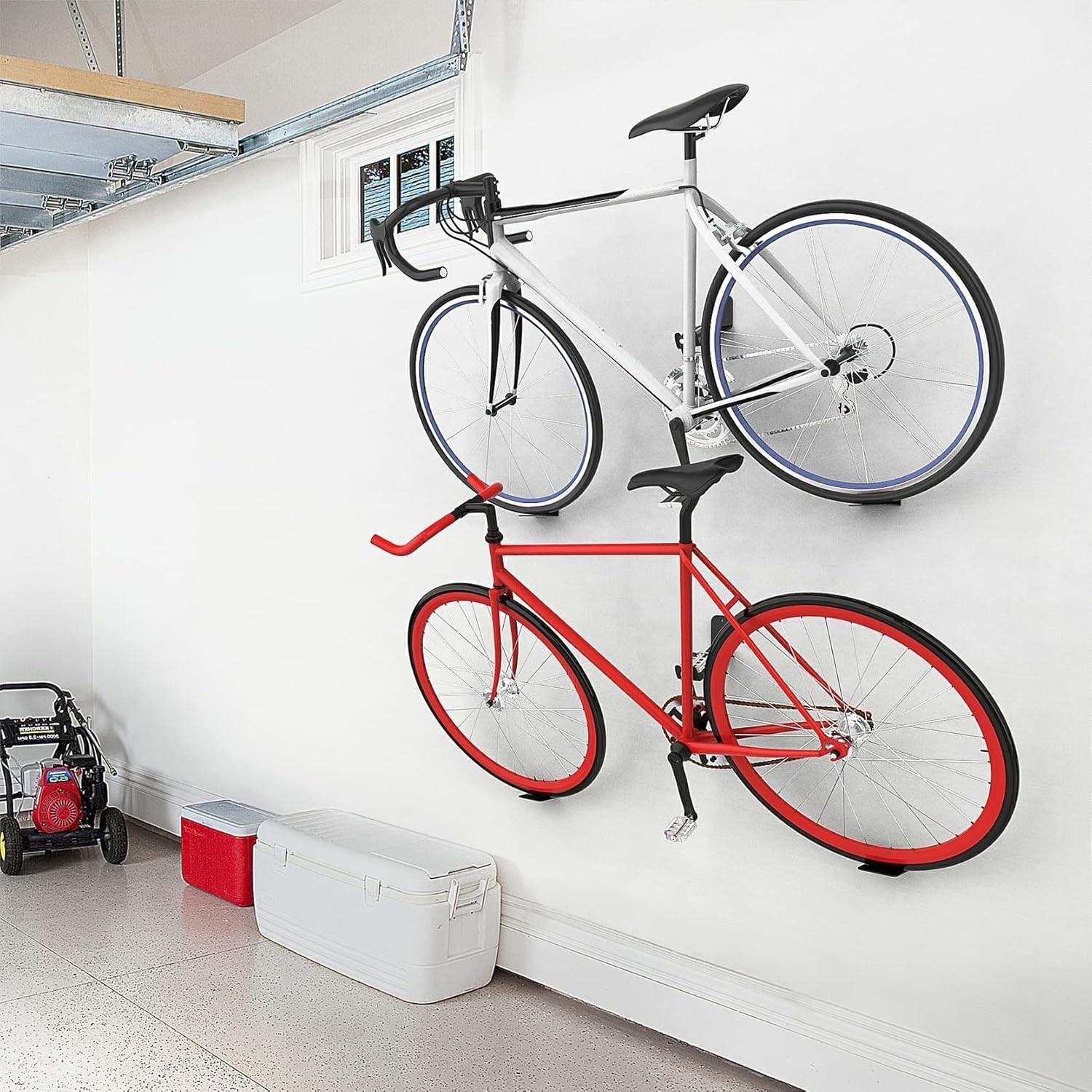 3 Pack Bike Pedal Hanger Wall Mount, Heavy Duty Horizontal Bike Rack for Garage