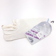 Ridgeview Ladies Thin Skin Roll Down Socks White Cotton Blend Style 730 USA Made
