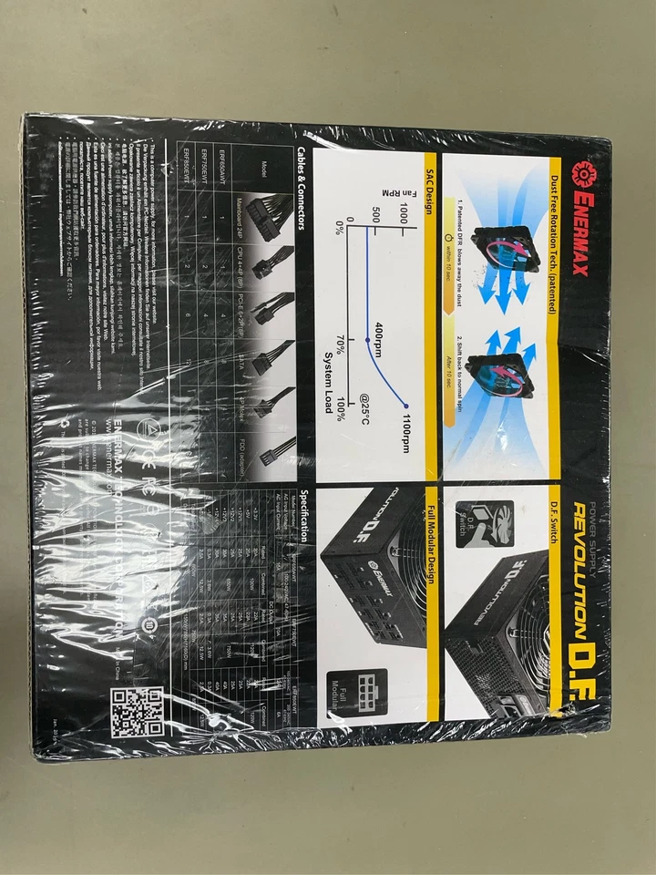 ENERMAX Revolution D.F. / 80 Plus® Gold Certified PSU 650W - Image 2 of 2