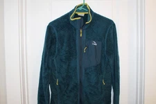 LL Bean Jacket S-Reg Green Fleece Adventure Hybrid Full Zip Sherpa Performance