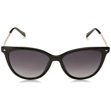 Fossil Cat Eye Sunglasses Black with Gradient Grey Lens FOS 3083/S