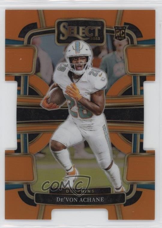 2023 Select Concourse Orange Prizm Die-Cut /499 De'Von Achane #63 Rookie RC 1k9t