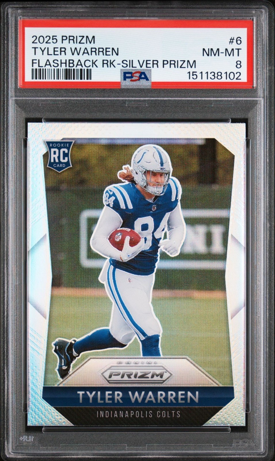 Tyler Warren Panini Prizm Prizm Flashback Rookie #6 Silver Prizm