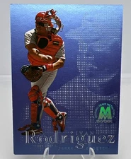IVAN RODRIGUEZ /500 1999 Skybox Molten Metal Heavy Fusion Sterling #12F #496/500