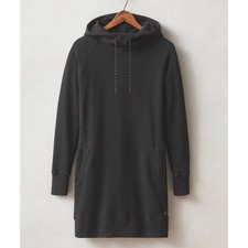 American Giant Sporty & Sleek Hoodie Dress Black Women's Medium EUC