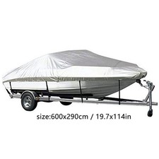 Boat Cover 11-22ft Outdoor V-Shaped Yacht Dust Cover Rainproof Boat Cover THQW