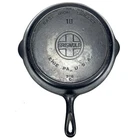 Vintage Griswold Cast Iron Skillet No. 10 Large Block Logo Erie PA 0.3mm Wobble