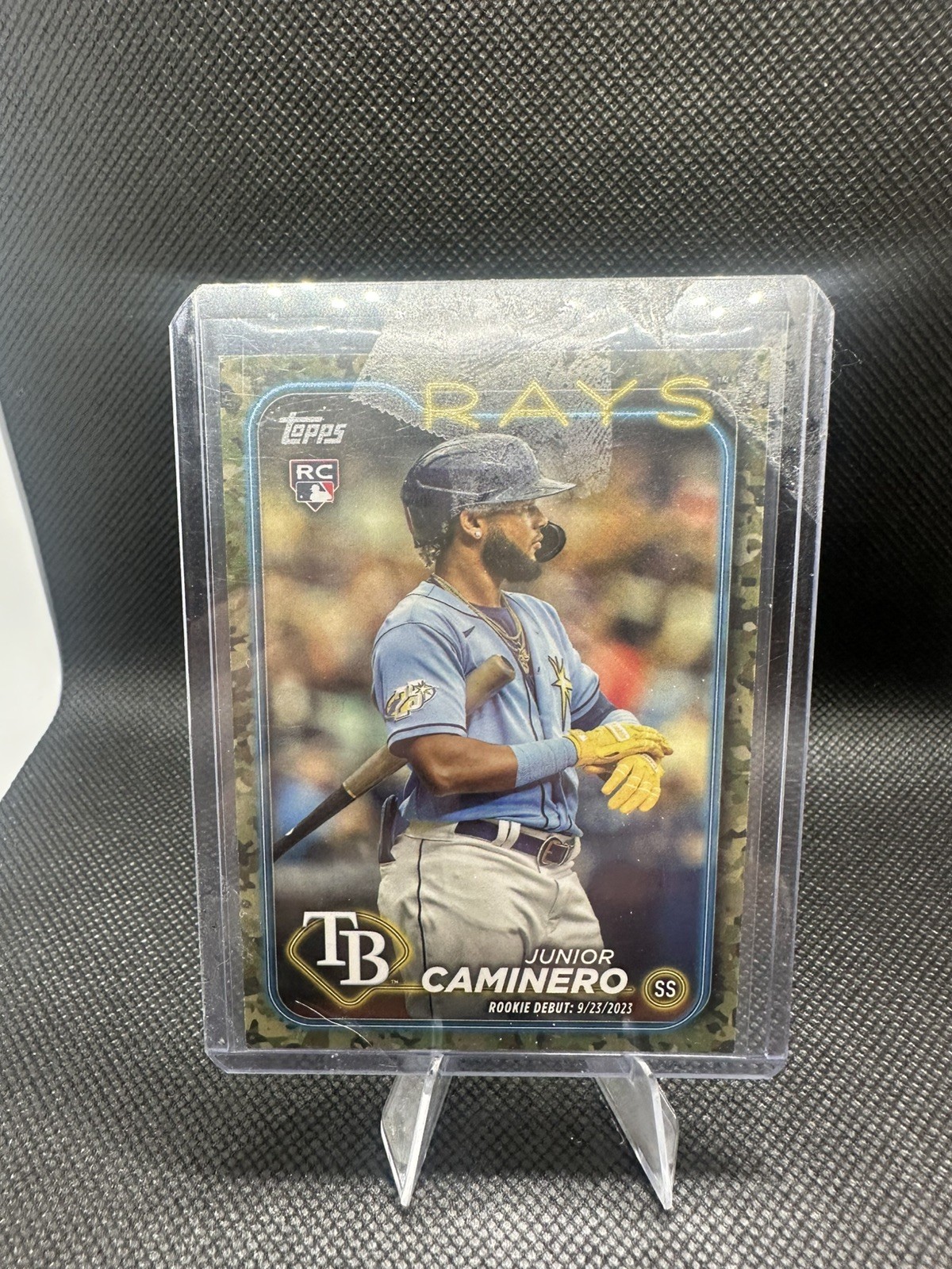 2024 Topps Update Junior Caminero Memorial Day Camo /25 Us223 - Rare