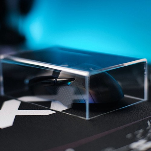Acrylic Computer Mouse Dust Cover Transparent Air Cover Home Office Gaming8292 - Afbeelding 2 van 8