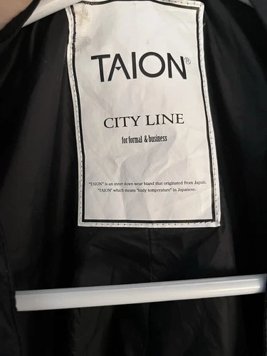 TAION City Line For Formal & Business Down Dress Vest Black Sz Asia L US Medium image 5