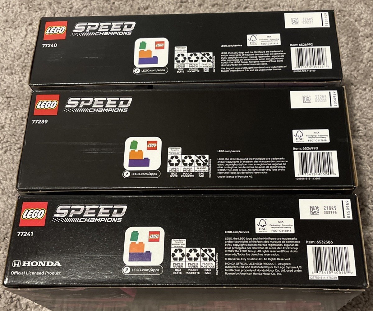 LEGO Speed Champions Lot 3 Set 77239+77240+77241 Ready To Ship… | eBay