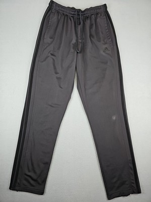 Adidas Track Pants Men's Large Primegreen Essentials Warm-Up Zip Hem 3-Stripes