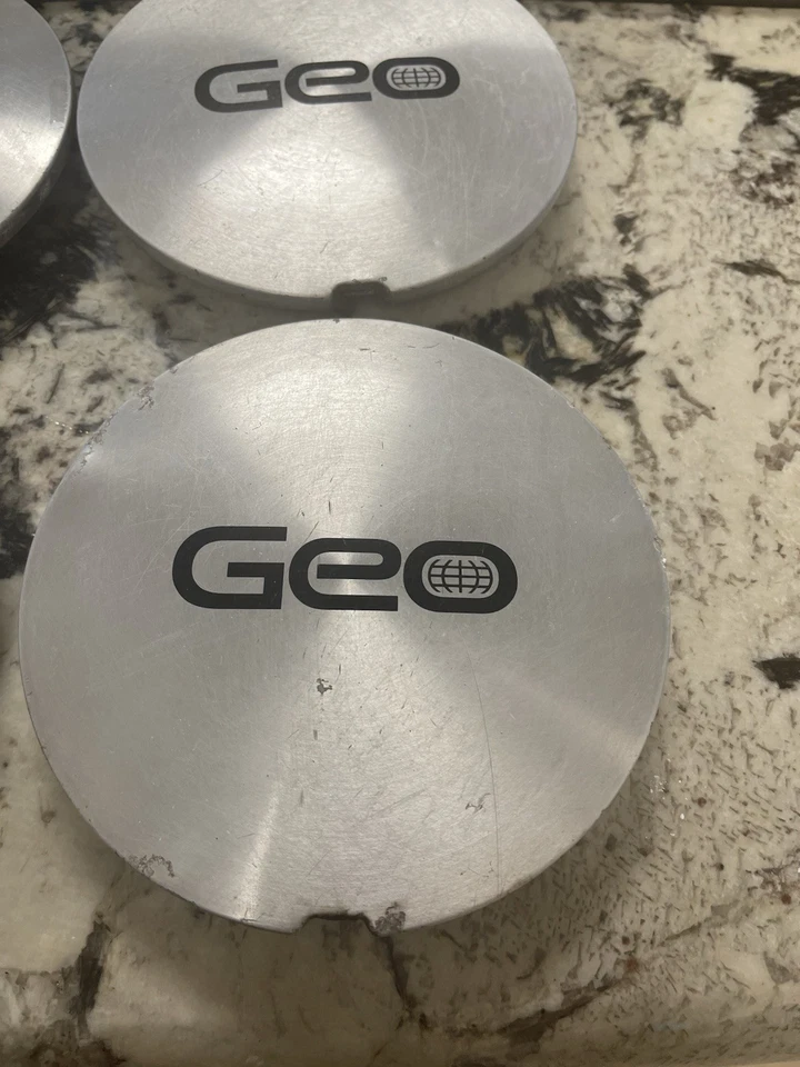 Set Of 4.   1993-1997 Geo Prism Wheel Center Cap CV360166 Geo Prism 14” Used - Image 2 of 4